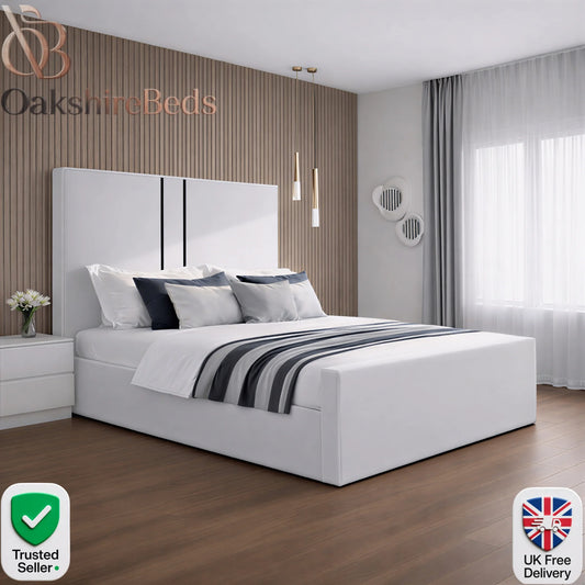 Lior Luxury Upholstered Bed Frame with Storage Options | OakshireBeds UK