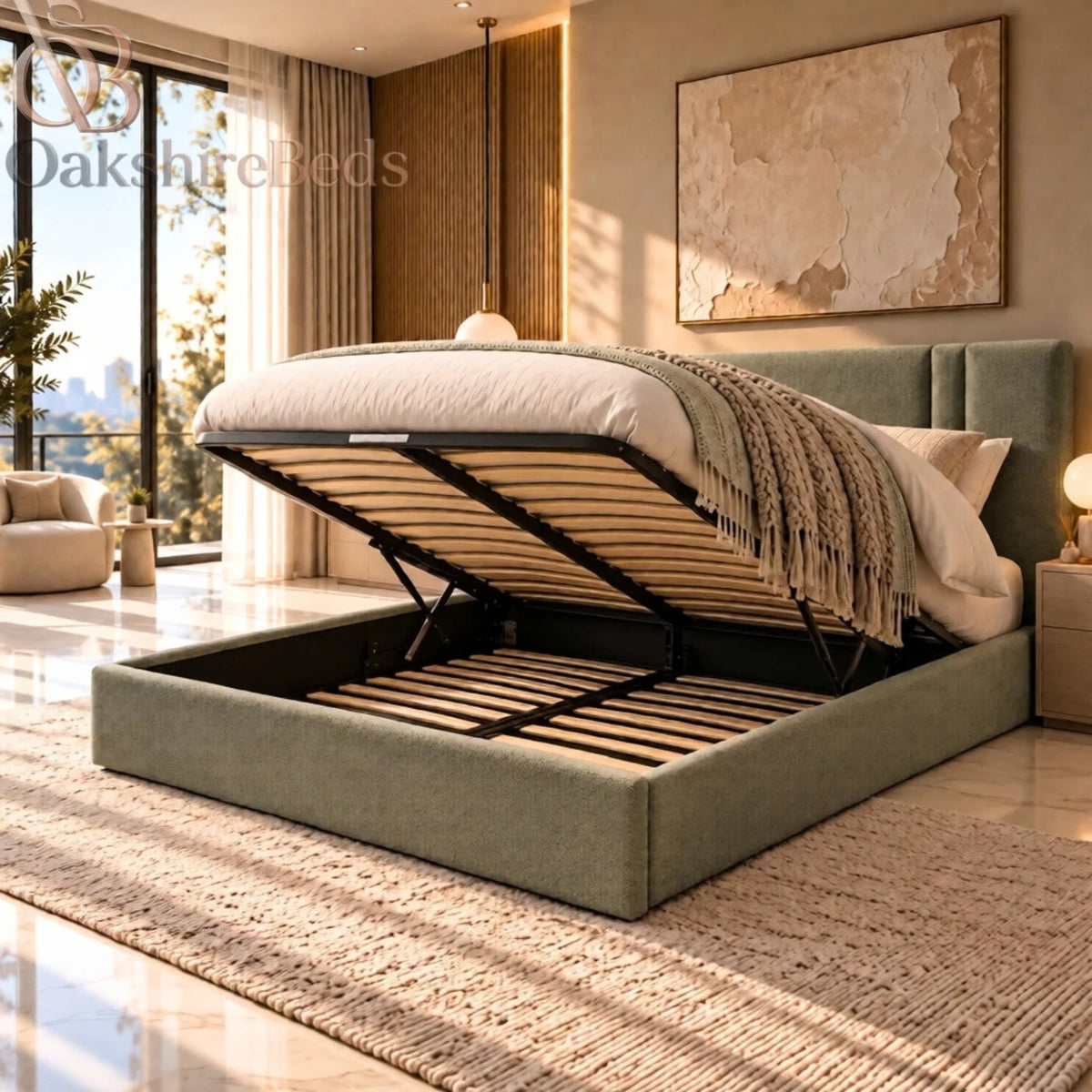 Lova York Storage Bed | Upholstered Bed | OakshireBeds