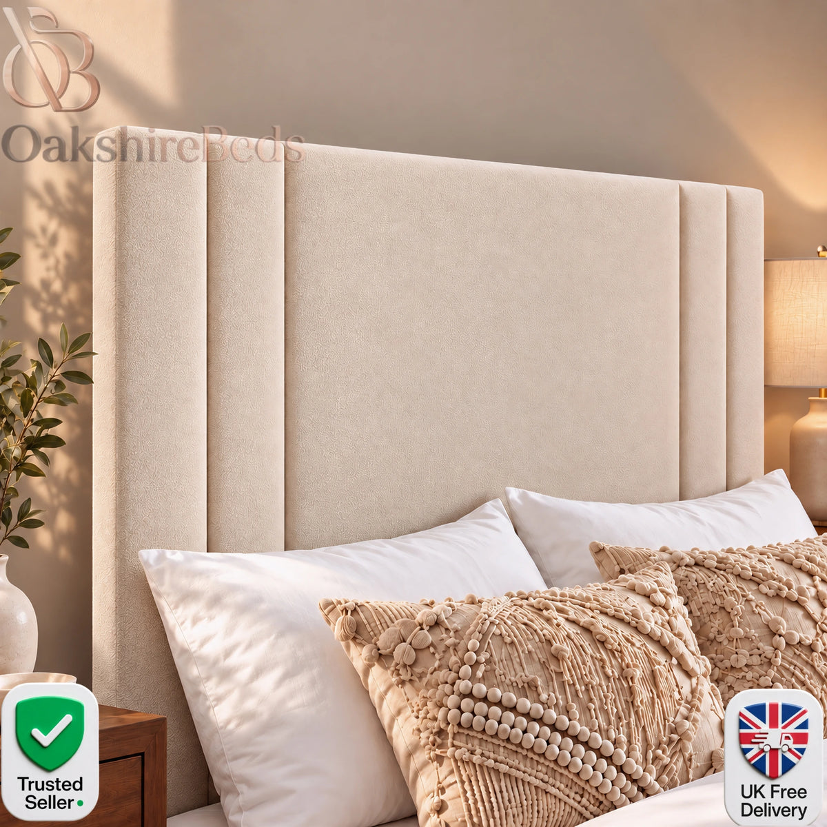Lusk Floor-Standing Headboard | OakshireBeds
