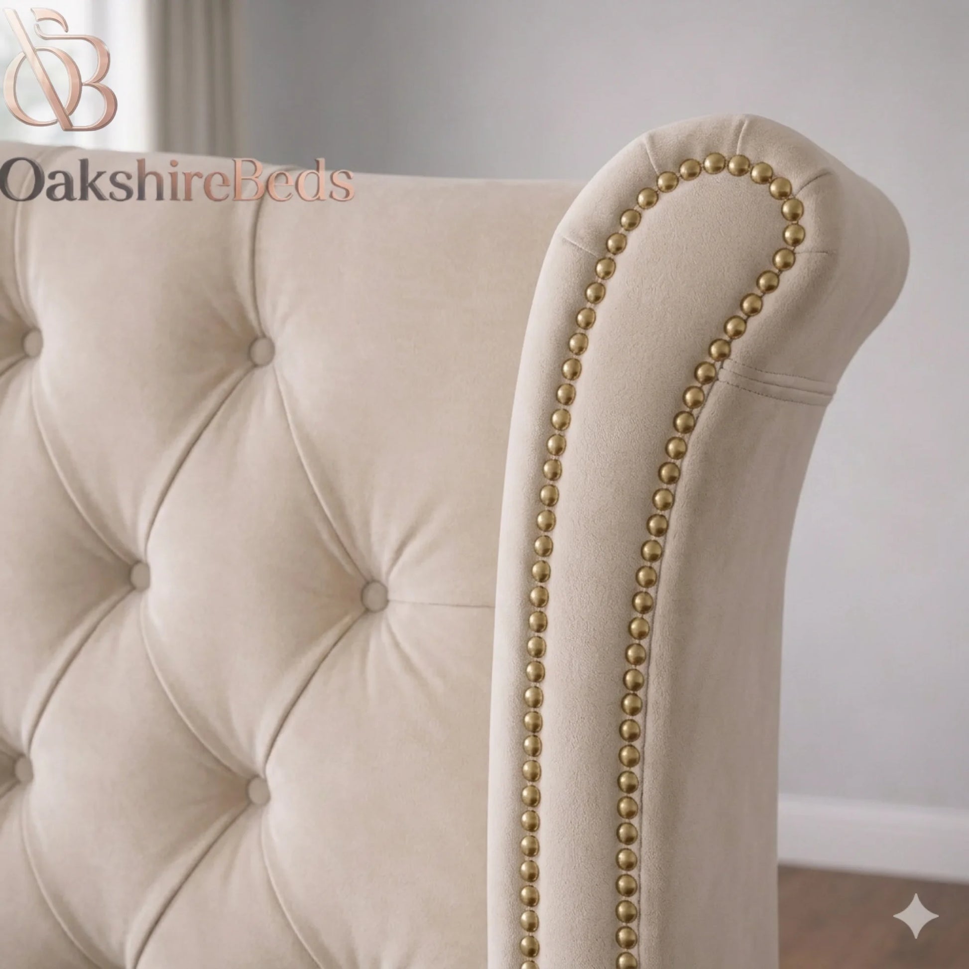 Luxury Upholstered Laila Bed UK | Winged Headboard & Handmade Design