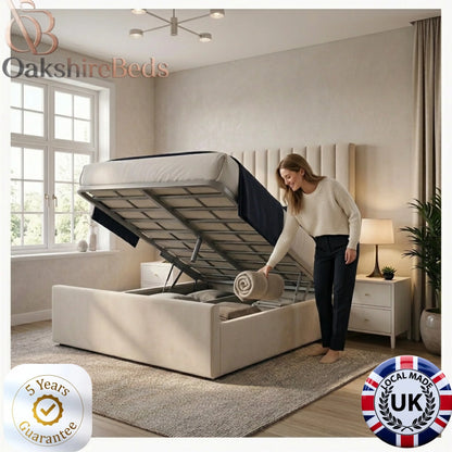 Luxury Winged Upholstered Bed UK | Leonardo Bed 14” Extended Design