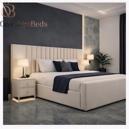 Luxury Winged Upholstered Bed UK | Leonardo Bed 14” Extended Design
