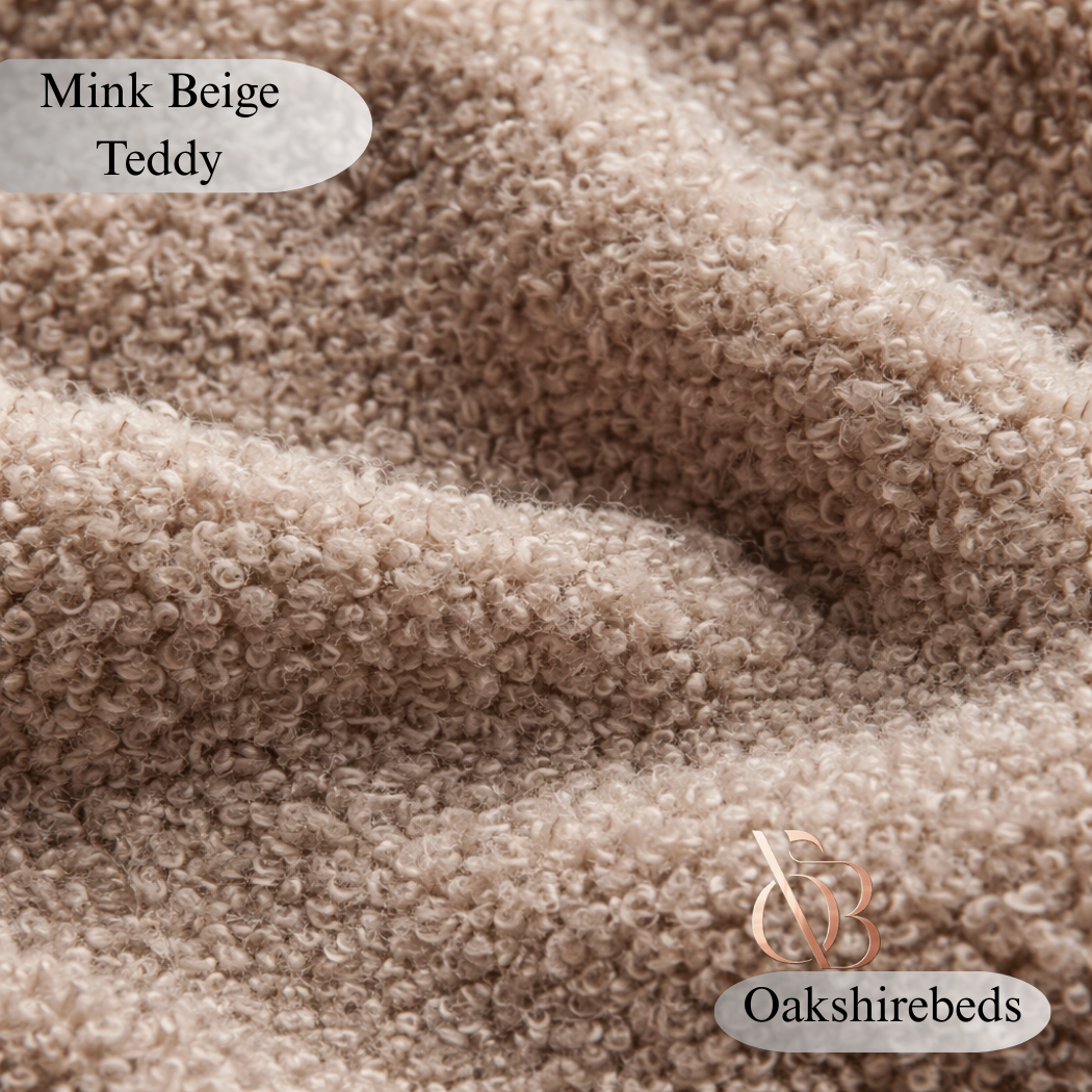 Boucle Teddy Fabric Samples UK | Luxury Upholstery Swatches | OakshireBeds