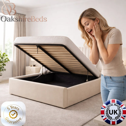 Monarch Luxe Bed | Luxury Upholstered Bed Frame with Storage – OakshireBeds