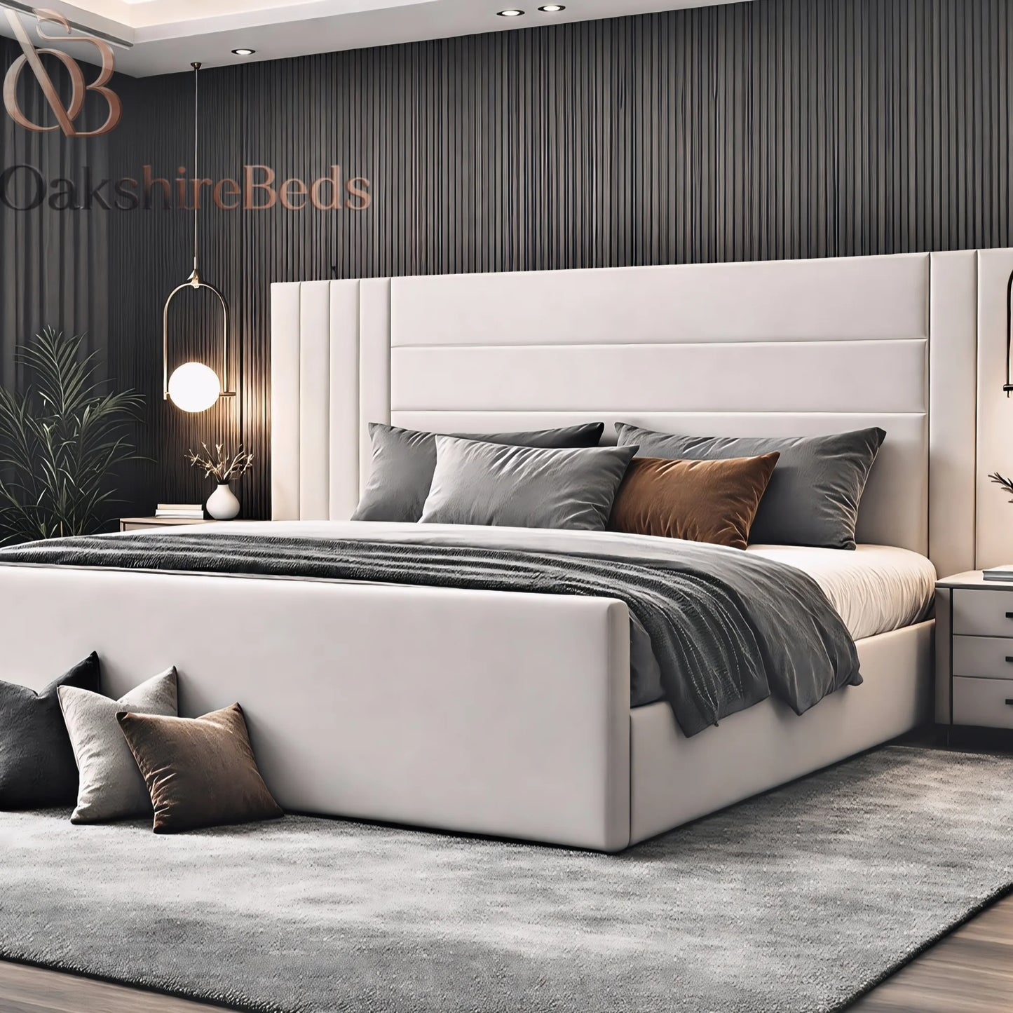 Monarch Luxe Bed | Luxury Upholstered Bed Frame with Storage – OakshireBeds