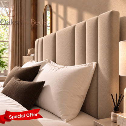 Naples Aura Bed UK | Modern Upholstered Storage Bed | OakshireBeds