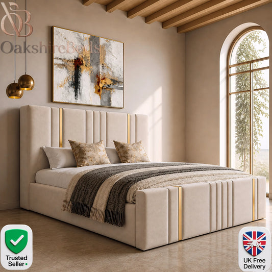 Nash Lane Trim Bed UK | Luxury Upholstered Designer Bed | OakshireBeds