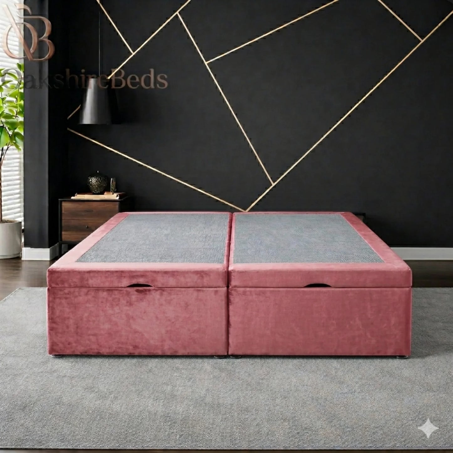 Nova Solid Divan Storage UK | Luxury Lift-Up Storage Divan Base | OakshireBeds