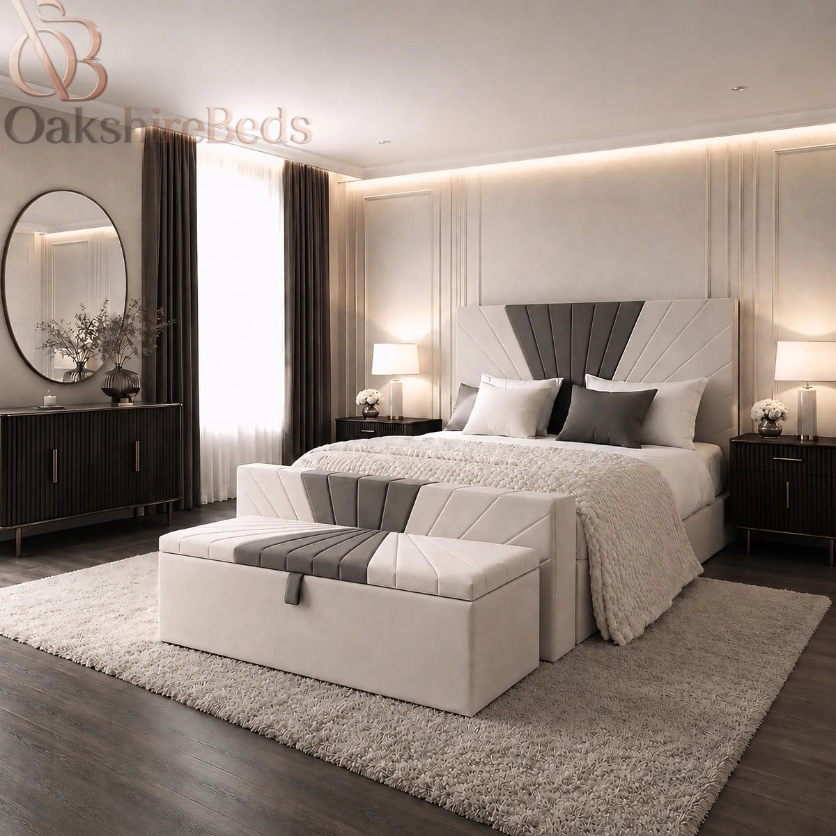 Opal Blanket Box – Luxury Upholstered Bedroom Storage