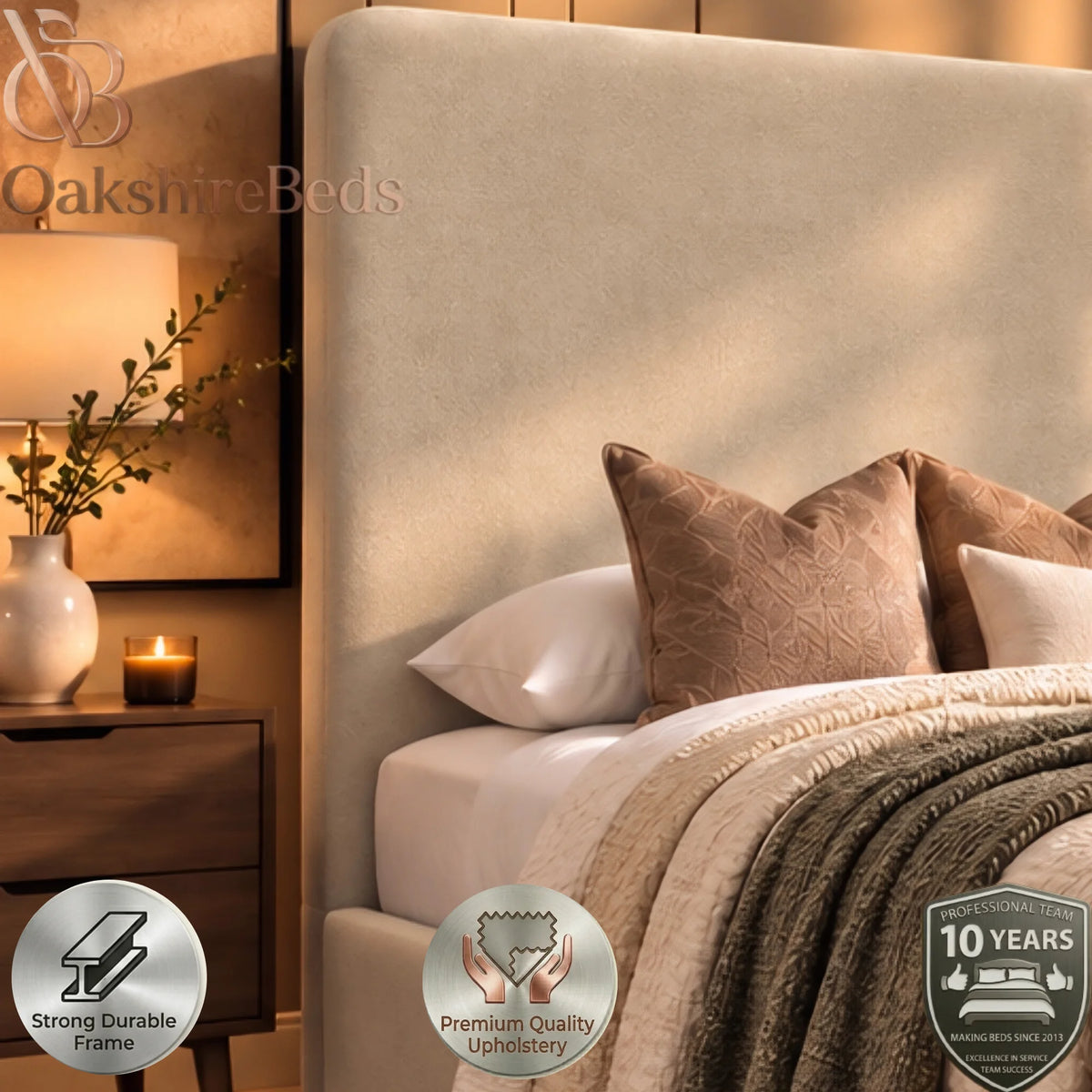 Ostello TV Bed | Upholstered TV Lift Bed | OakshireBeds