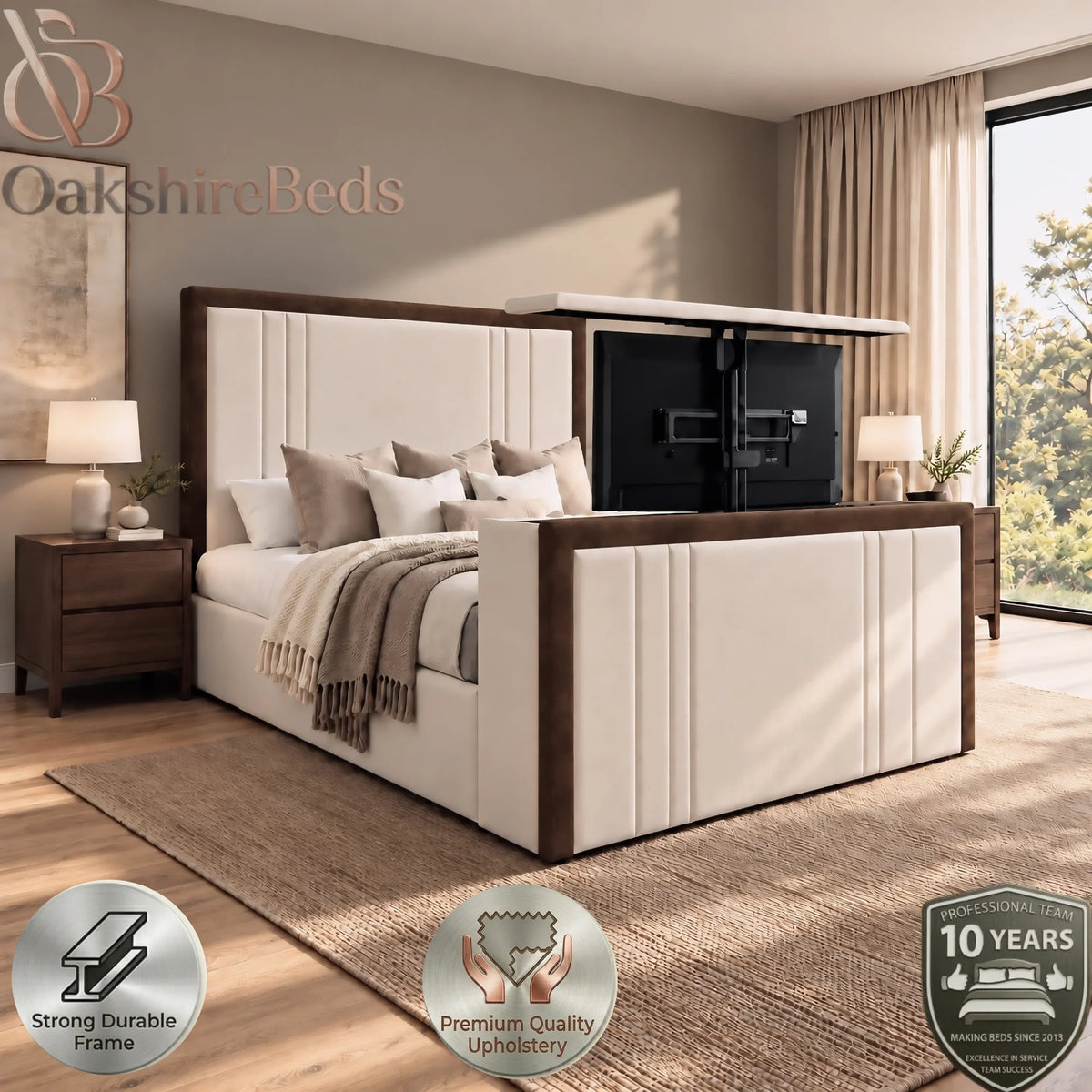 Perla Dual Design TV Bed | OakshireBeds
