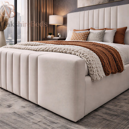 Prague Luxury Upholstered Bed Frame with Storage Options | OakshireBeds UK