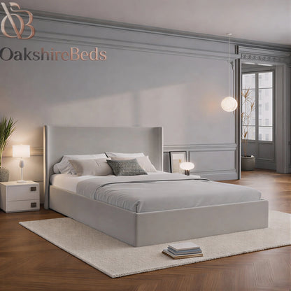 Roma Bed – Luxury Wingback Upholstered Bed Frame UK | OakshireBeds