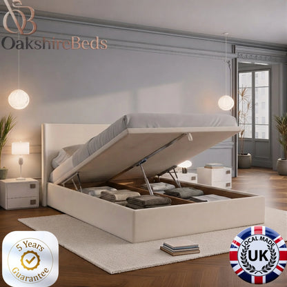 Roma Bed Storage Option Upholstered Bed UK