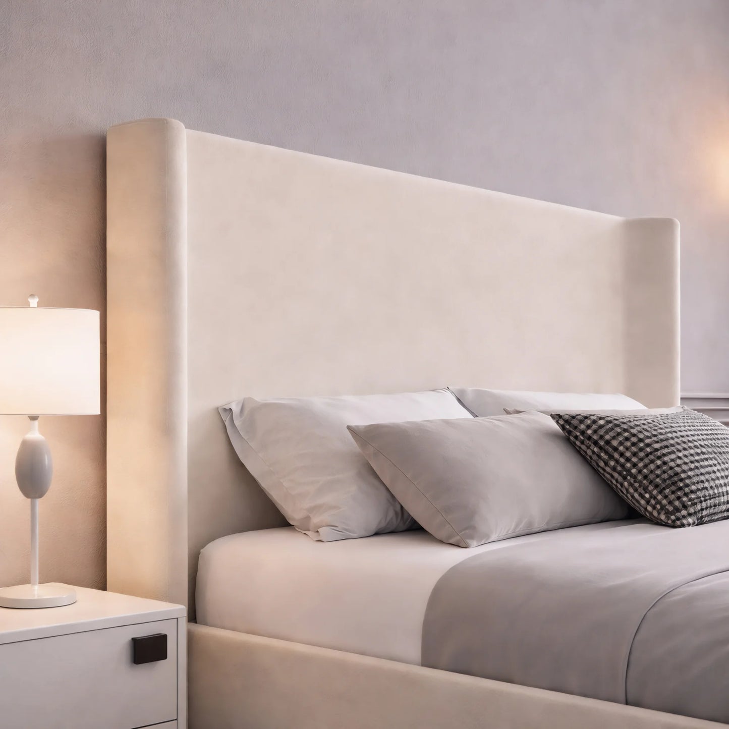 Roma Bed – Luxury Wingback Upholstered Bed Frame UK | OakshireBeds
