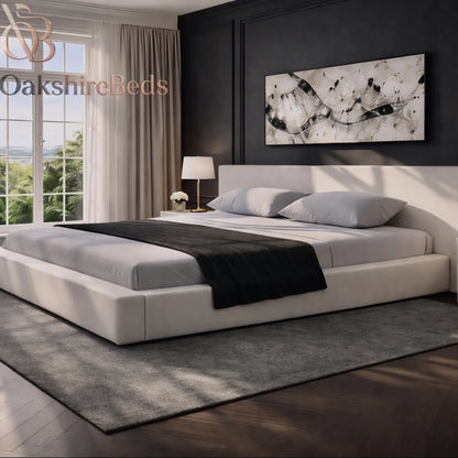 Umbra Bed Frame UK – Modern Upholstered Ottoman Cage Storage Wing Bed | OakshireBeds