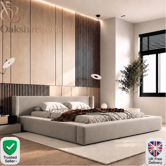 Rowan Ottoman Wing Bed – Luxury Storage Bed Frame | OakshireBeds UK