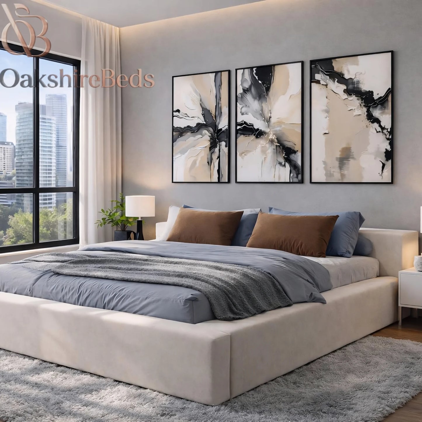 Rowan Ottoman Bed – Luxury Storage Bed Frame | OakshireBeds UK