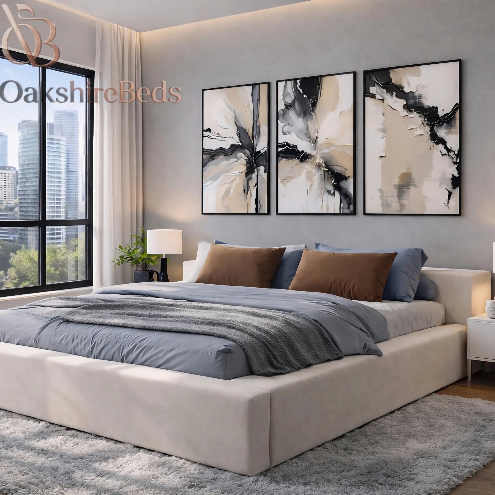 Rowan Ottoman Bed – Luxury Storage Bed Frame | OakshireBeds UK