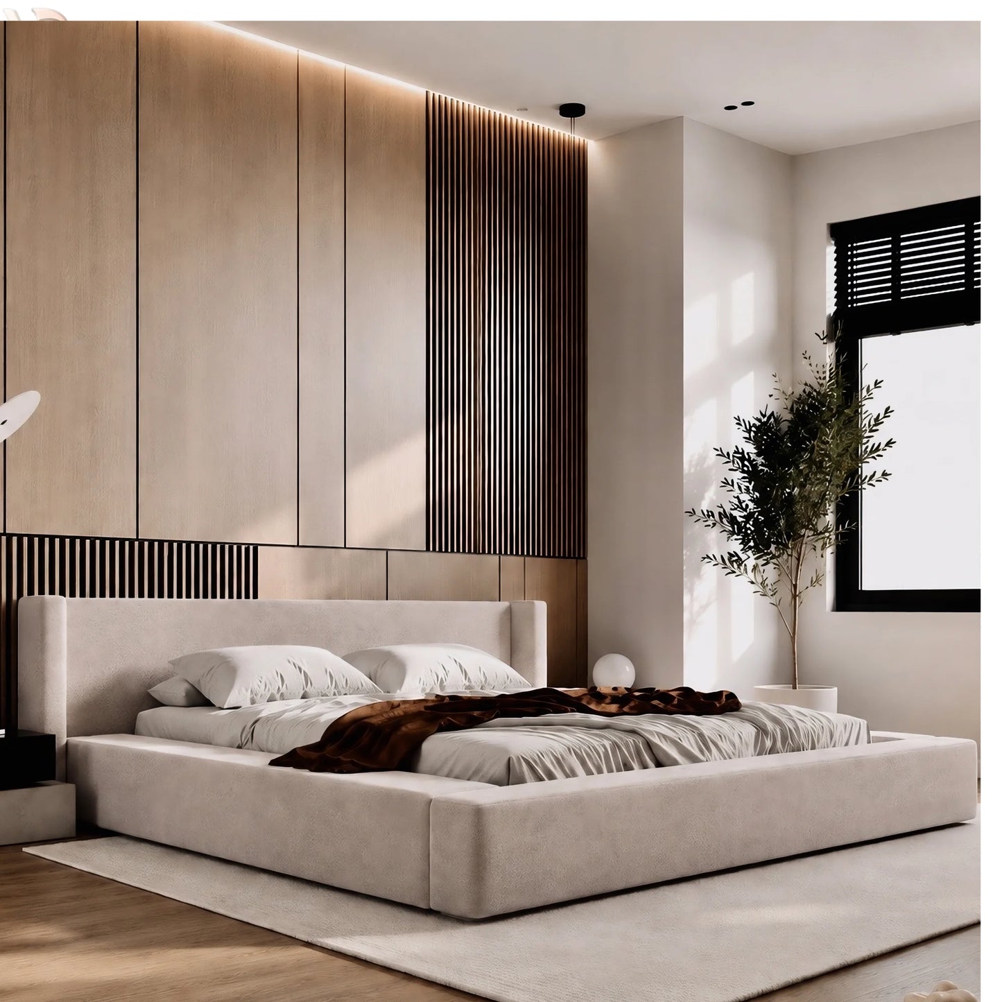 Rowan Ottoman Wing Bed – Luxury Storage Bed Frame | OakshireBeds UK
