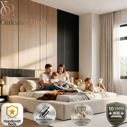 Rowan Ottoman Wing Bed – Luxury Storage Bed Frame | OakshireBeds UK