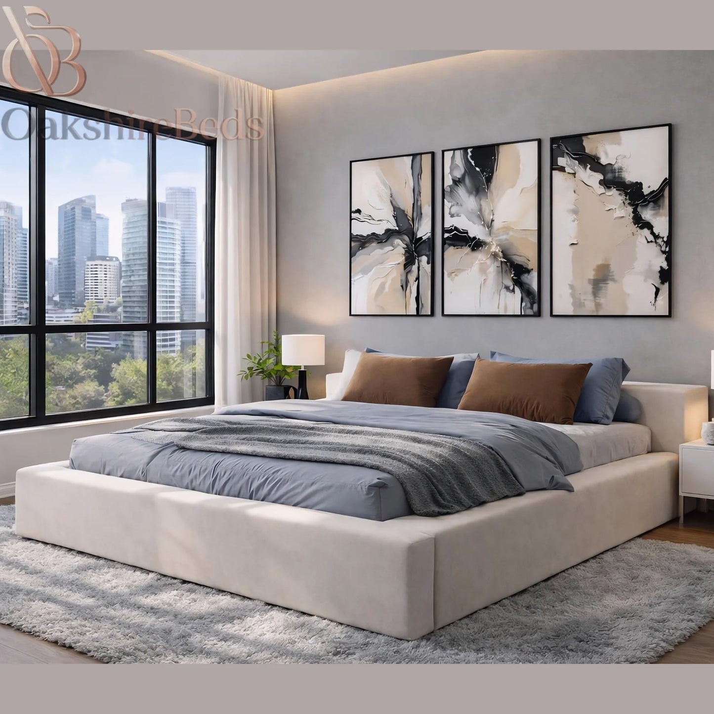 Rowan Ottoman Bed – Luxury Storage Bed Frame | OakshireBeds UK