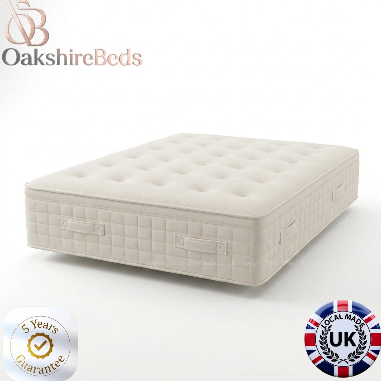 Royal Sovereign 4000 Pocket Pillow Top Mattress UK – Luxury Hand-Stitched Comfort | OakshireBeds
