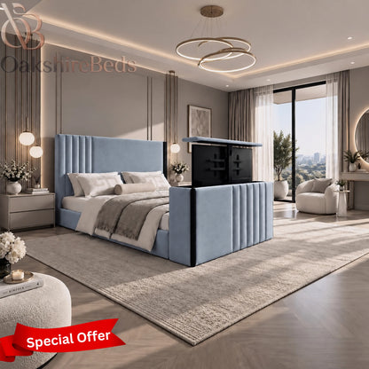 Sama TV Dual Design Luxury Bed UK | OakshireBeds