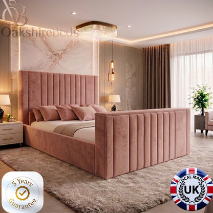 Seraphina Luxe TV Bed – Luxury Upholstered TV Bed Frame UK | OakshireBeds