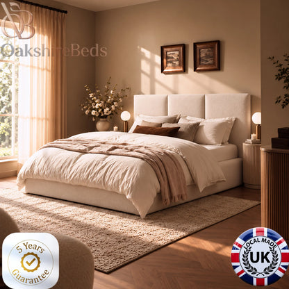 Siena Luxe Luxury Upholstered Bed Frame – Handcrafted Bed UK | OakshireBeds