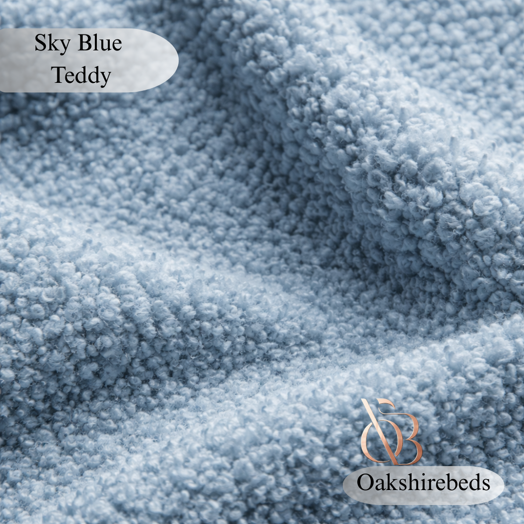 Boucle Teddy Fabric Samples UK | Luxury Upholstery Swatches | OakshireBeds