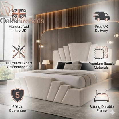 Sogno Luxury Upholstered Bed Frame | Elegant Modern Bed | OakshireBeds