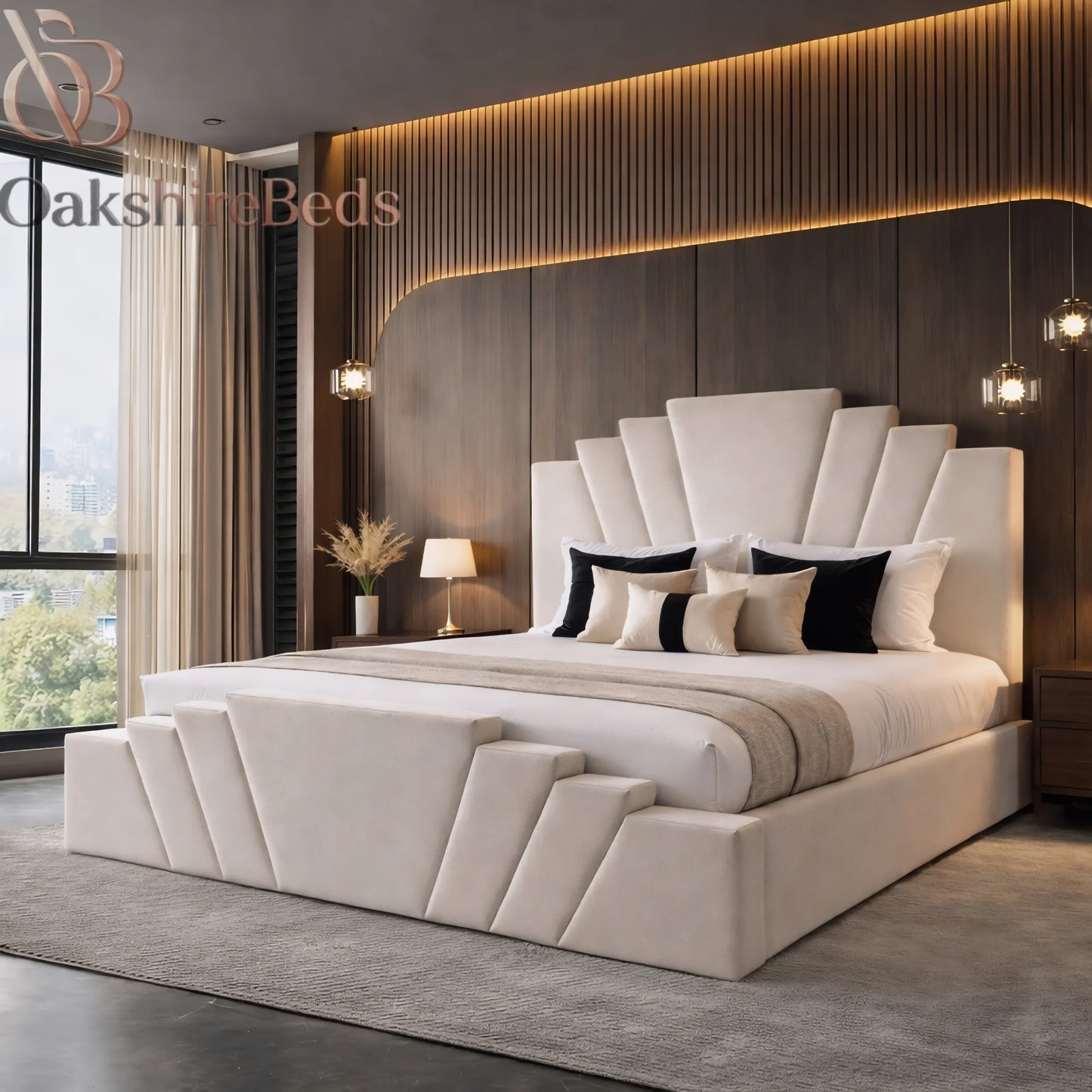 Sogno Luxury Upholstered Bed Frame | Elegant Modern Bed | OakshireBeds