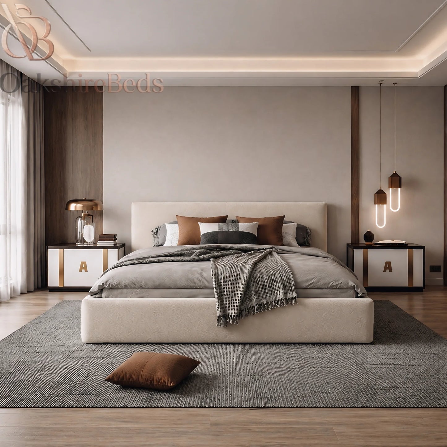 Soho Storage Bed UK | Ottoman Bed | Modern Upholstered Bed | OakshireBeds