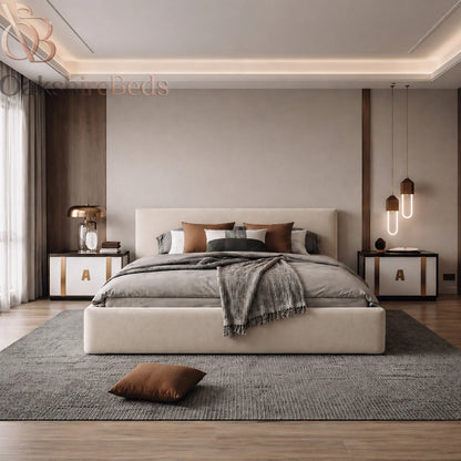 Soho Storage Bed UK | Ottoman Bed | Modern Upholstered Bed | OakshireBeds