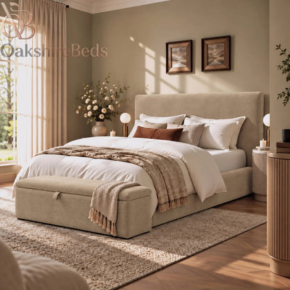Soho Storage Bed UK | Ottoman Bed | Modern Upholstered Bed | OakshireBeds