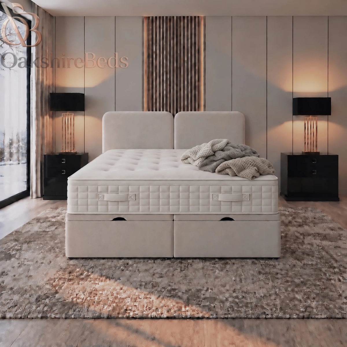 Solo PowerLift Electric Solid Divan Ottoman Bed Base