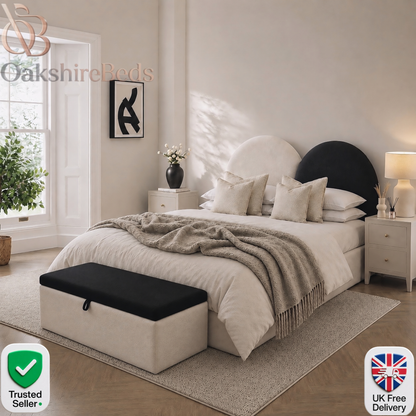 The Amélie Dual Design Upholstered Luxury Ottoman Bed UK