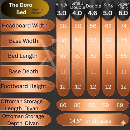 The Doro Bed | Upholstered Bed | OakshireBeds