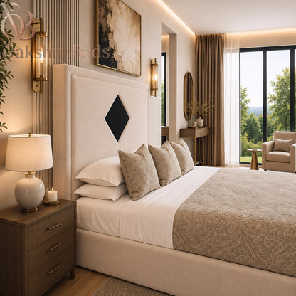 The Enzo TV Bed Luxury Dual Design Upholstered UK