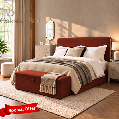The Kelso Piping Bed | Upholstered Bed | OakshireBeds