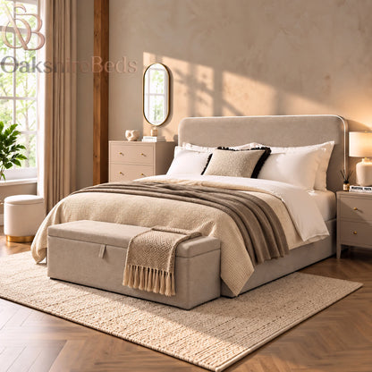 The Kelso Piping Bed | Upholstered Bed | OakshireBeds