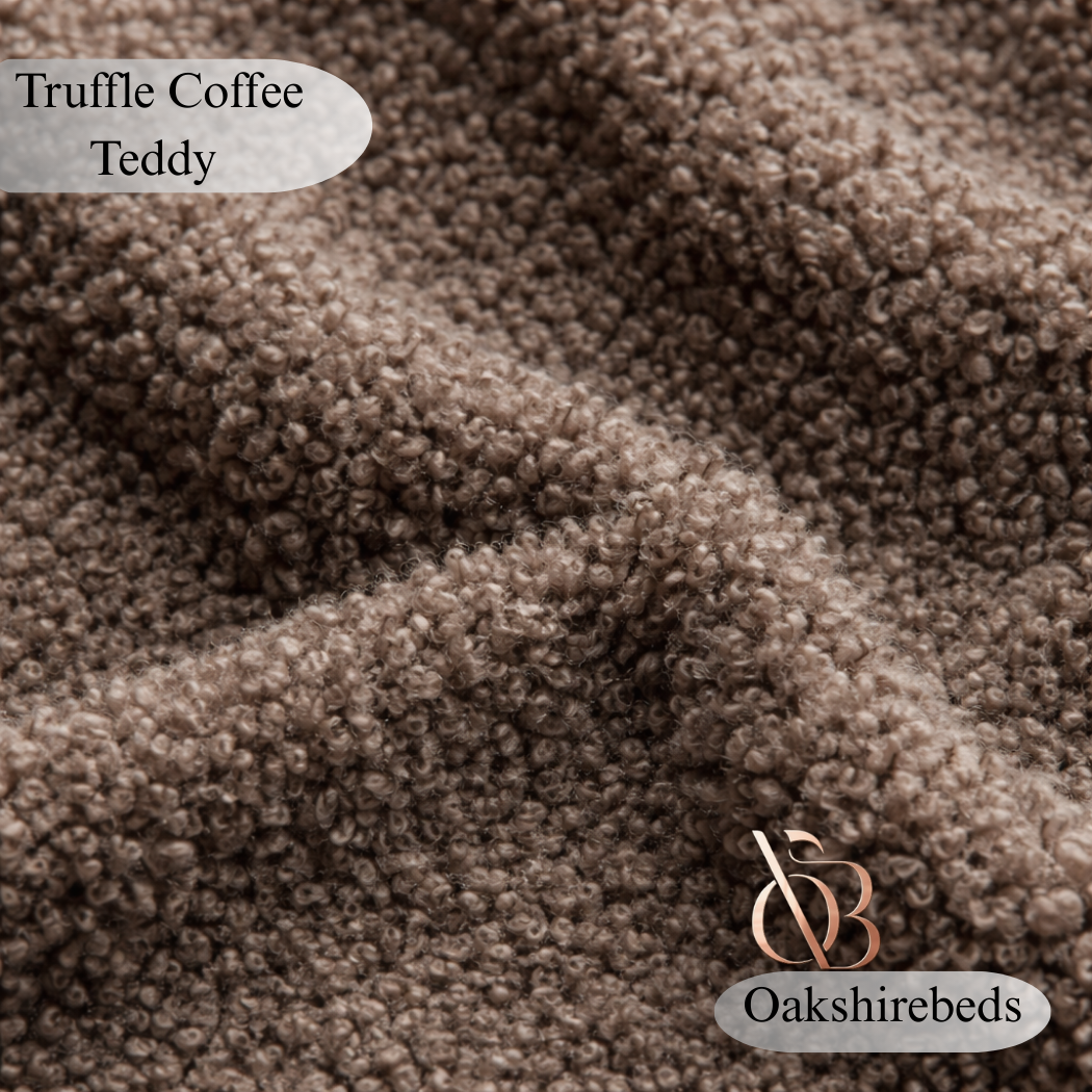 Boucle Teddy Fabric Samples UK | Luxury Upholstery Swatches | OakshireBeds