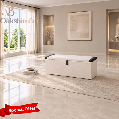 Velmont Blanket Box – Luxury Upholstered Bedroom Storage