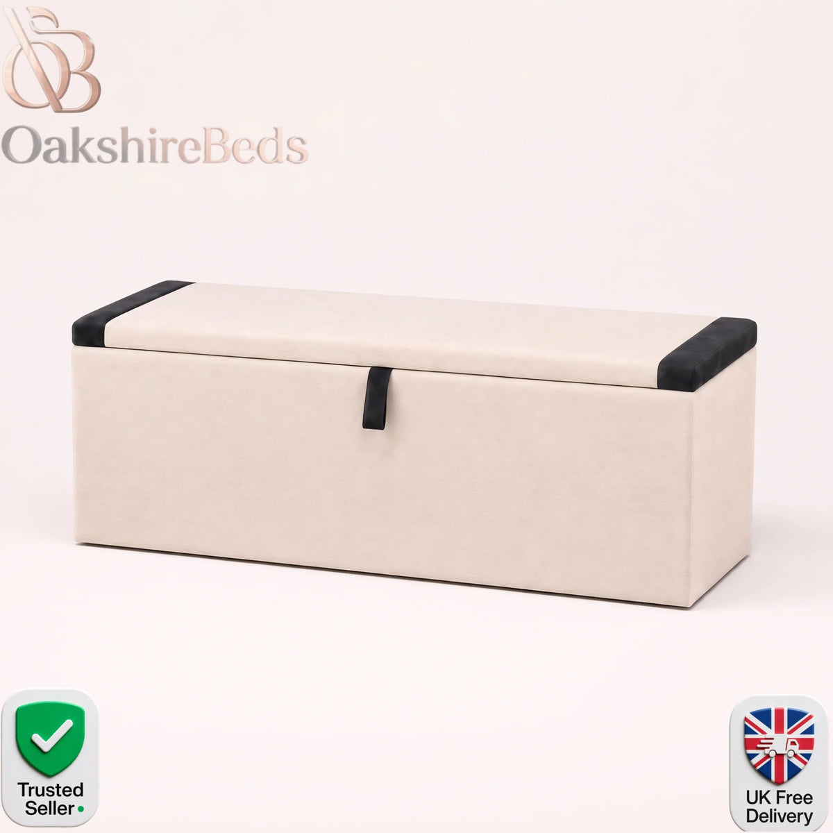 Velmont Blanket Box – Luxury Upholstered Bedroom Storage
