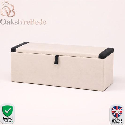 Velmont Blanket Box – Luxury Upholstered Bedroom Storage