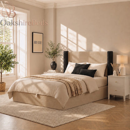 Velmont Wing Bed | Luxury Upholstered Wing Bed UK