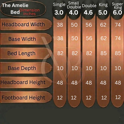 The Amélie Dual Design Upholstered Luxury Ottoman Bed UK