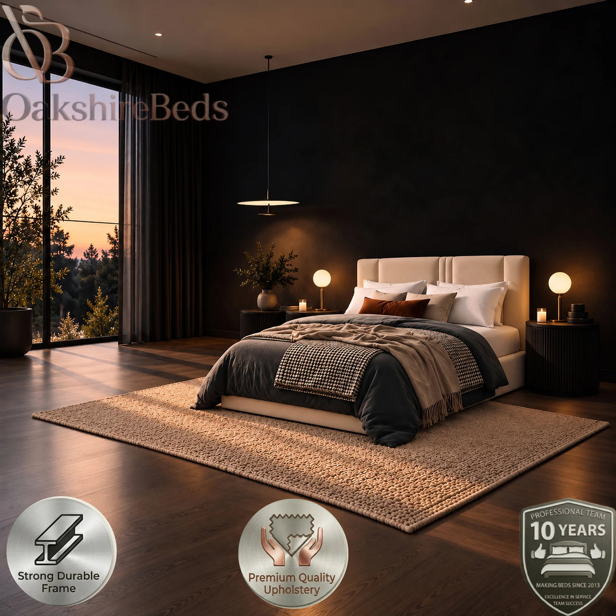 The Eden Bed | Upholstered Bed | OakshireBeds