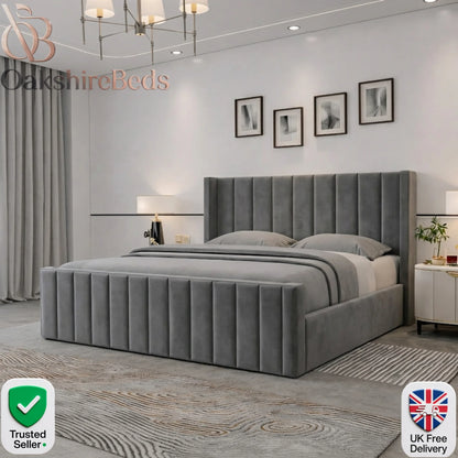 Luxury Upholstered Daisy Bed UK | Winged Headboard & Handmade Design